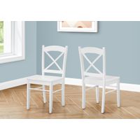 Dining Chair - 2Pcs / 36"H White