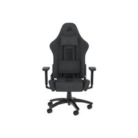 CORSAIR TC100 RELAXED - gaming chair - nylon steel frame soft fabric - black/gray