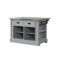 ACME Urrur Kitchen Island, Gray Finish