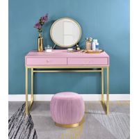 ACME Coleen Vanity Desk w/Mirror & Jewel...