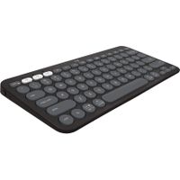 Logitech - Pebble Keys 2 Slim TKL Wireless Scissor Keyboard for Windows, macOS, iPadOS, Chrome - Graphite