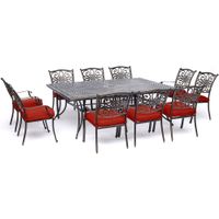 Traditions 11pc: 10 Dining Chairs, 60x84" Cast Table