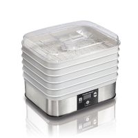 Hamilton Beach - 5-Tray Food Dehydrator - Silver/White