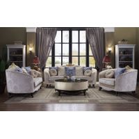 ACME Sheridan Chair w/2 Pillows, Cream Fabric