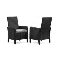 Beachcroft Outdoor Arm Chair with Cushion (Set of 2)