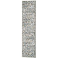 Walton Gray And Beige 2X8 Washable Area Rug