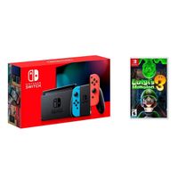 Nintendo - Switch 1.1 (Red/Blue) + Luigi's Mansion 3 BUNDLE