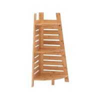 Geanie Bamboo Corner Shelf