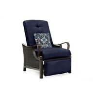 Ventura Luxury Recliner with Pillow Accessory, All-weather, Resin Weave