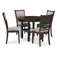 Langwest Dining Table and 4 Chairs (Set of 5)