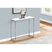 Accent Table/ Console/ Entryway/ Narrow/ Sofa/ Living Room/ Bedroom/ Metal/ Laminate/ White/ Grey/ Contemporary/ Modern