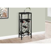 Home Bar/ Wine Rack/ Metal/ Black/ Black/ Transitional