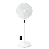 Sunpentown - 16 DC-Motor Energy Saving Stand Fan with Remote and Timer - Piano White