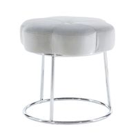 Shireen Accent Vanity Stool Grey