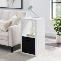 Greylee 2 Cubby Storage Cabinet White