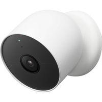 Google - Nest Cam Indoor/Outdoor Wire Free Security Camera - Snow