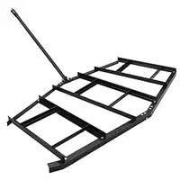Driveway Drag 74" Width, Heavy Duty Steel, Driveway Grader for ATV, UTV, Garden Lawn Tractors, Topdressing Spreader Tool, Wide Drag Level, Lawn Tractor Attachments for Hay Field, Gravel, Soil