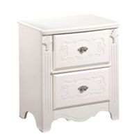 Signature Design by Ashley Furniture Exquisite 2-Drawer Nightstand in White