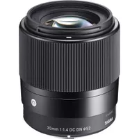 Sigma - 30mm 1.4 DC DN Contemporary Lens for select Sony APS-C E-mount cameras - Black