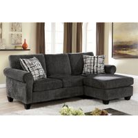 Furniture of America Kressey Transitional Grey Fabric Sectional - Grey