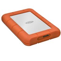 LaCie 1TB Rugged Mini Portable External Hard Drive, 5400 RPM, USB 3.0/2.0, Up to5Gbps USB 3.0 Transfer Rate, Orange