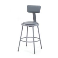 Stool w Padded Seat and Backrest