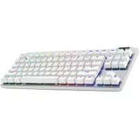 Logitech - PRO X TKL LIGHTSPEED Wireless Mechanical Tactile Switch Gaming Keyboard with LIGHTSYNC RGB - White