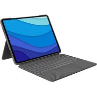 Logitech - Combo Touch Keyboard Folio for Apple iPad Pro 12.9" (5th & 6th Gen) with Detachable Backlit Keyboard - Oxford Gray