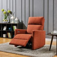 Palm Canyon May Orange Power Wall Hugger Recliner Chair with USB Port - Orange