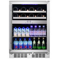 24 in. 16 Bottle and 70 Can Wine and Beverage Cooler - 24 inch