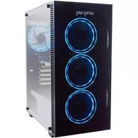 Periphio Blue Gaming PC Tower Desktop Computer, Intel Quad Core i5 3.4GHz, 16GB RAM, 120GB SSD + 1TB 7200 RPM HDD, Windows 10, Nvidia GT1030 Graphics Card, RGB, HDMI, Wi-Fi