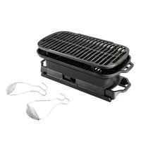 Lodge LSPROG /Cast Iron Hibachi Style Outdoor Grill