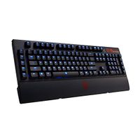 Thermaltake Tt e Sports Poseidon Z Forged Aluminum Faceplate with Built-in USB Port & Sound Card Brown Switches Blue Backlight Mechanical Gaming Keyboard KB-BAZ-KBBLUS-04