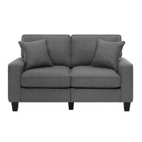 Serta - Palisades 61" Loveseat - Gray