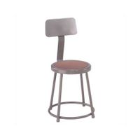 3-Pc Adjustable Backrest Stool with Gray Frame