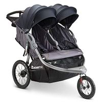 Joovy Zoom X2 Double Jogging Stroller, Double Stroller, Extra Large Air Filled Tires, Forged Iron