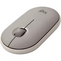 Logitech - Pebble M350 Wireless Optical Ambidextrous Mouse with Silent Click - Sand