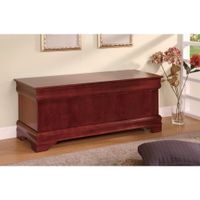 Traditional Style Wooden Cedar Chest, Brown - Brown