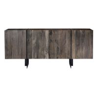 Aurelle Home Carin Reclaimed Rustic Wood Large Sideboard - Buffet
