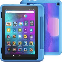 Amazon - Fire HD 8 Kids Pro ages 6-12 (2022) 8" HD tablet with Wi-Fi 32 GB - Cyber Sky