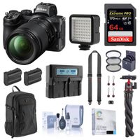 Nikon Z5 Full Frame Mirrorless Digital Camera with 24-200mm Lens Bundle with 64GB SD Card, Backpack, 2 Extra Battery, Dual Charger, Neck Strap, Octopus Tripod, Filter Kit and Accessories