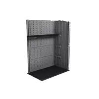 Suncast Horizontal and XL Vertical Shed Shelf Kit, Space-Saving Shelf for Outdoor Storage Sheds, 67" W x 10.25" D x 1.25" H, Black
