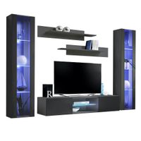 Fly A 33TV Wall Mounted Floating Modern Entertainment Center - AB2 - Gray