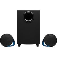 Logitech - G560 LIGHTSYNC 2.1 Bluetooth Gaming Speakers with Game Driven RGB Lighting (3-Piece) - Black