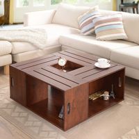 Furniture of America 'The Crate' Square ...