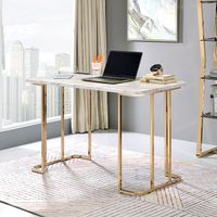 Contemporary Gold/White Desk