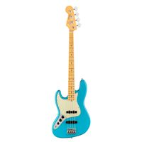 Fender American Professional II Jazz Left-Handed Bass Guitar, Maple Fingerboard, Miami Blue