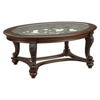 Dark Brown Norcastle Oval Cocktail Table