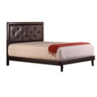 Hillsdale Furniture Becker Headboard with Frame - Twin, Brown Faux Leather