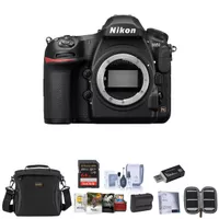 Nikon D850 DSLR Camera Body - Bundle With 64GB SDXC U3 Card, Camera Case, Spare Battery, Cleaning Kit, Memory Wallet, Card Reader, Glass Screen Protector Mac Software Package